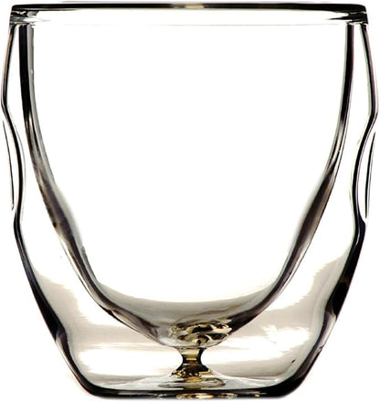 Ozeri Moderna Artisan Series Double Wall Beverage and Espresso Shot Glasses, 2-Ounce, Set of 4