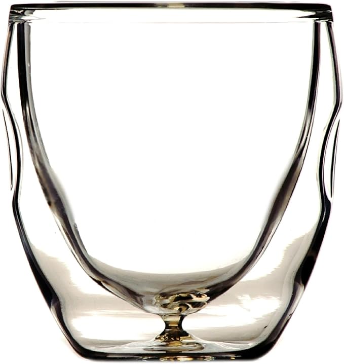 Ozeri Moderna Artisan Series Double Wall Beverage and Espresso Shot Glasses, 2-Ounce, Set of 4