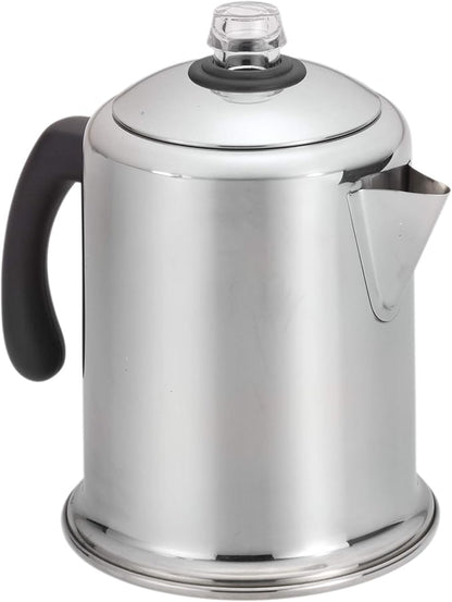 Farberware Classic Yosemite Stainless Steel Coffee Percolator - 8 Cup, Silver