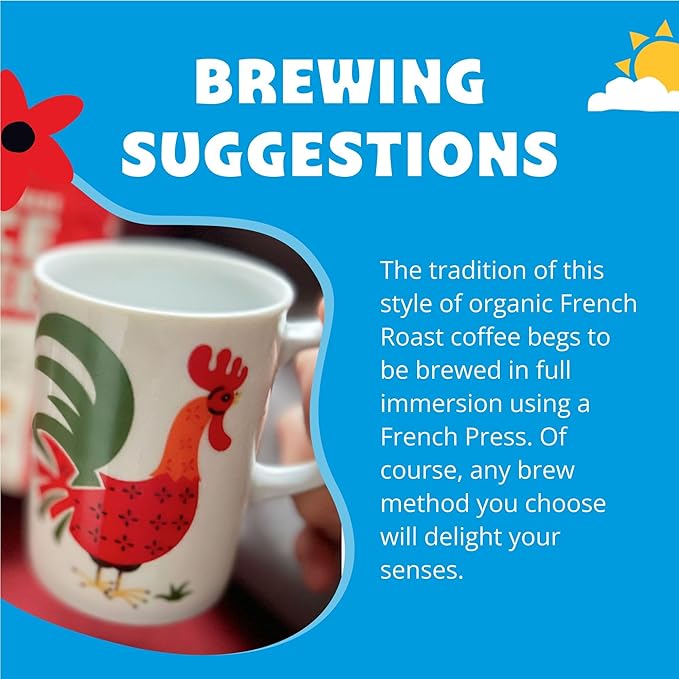 Peace Coffee Decaf French Roast | 5 lb Whole Bean Dark Roast | Organic Fair Trade | Rich, Bold Flavor | Shade Grown, Fresh Roasted