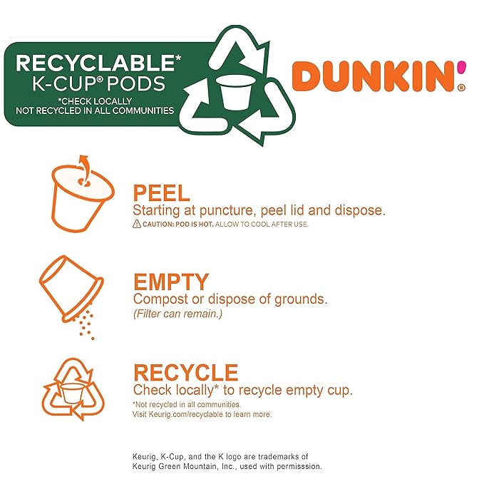 Dunkin' Hazelnut Flavored Coffee, 88 Keurig K-Cup Pods