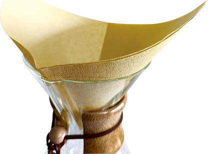 AGOGO Pour Over Coffee Maker Set Glass Coffee Maker with 50pcs Filter Paper -for Home, Office, Camping, Cafes - Easy Clean Coffee Dripper Set (Rag&Brush Included)(10 Cup/34oz)