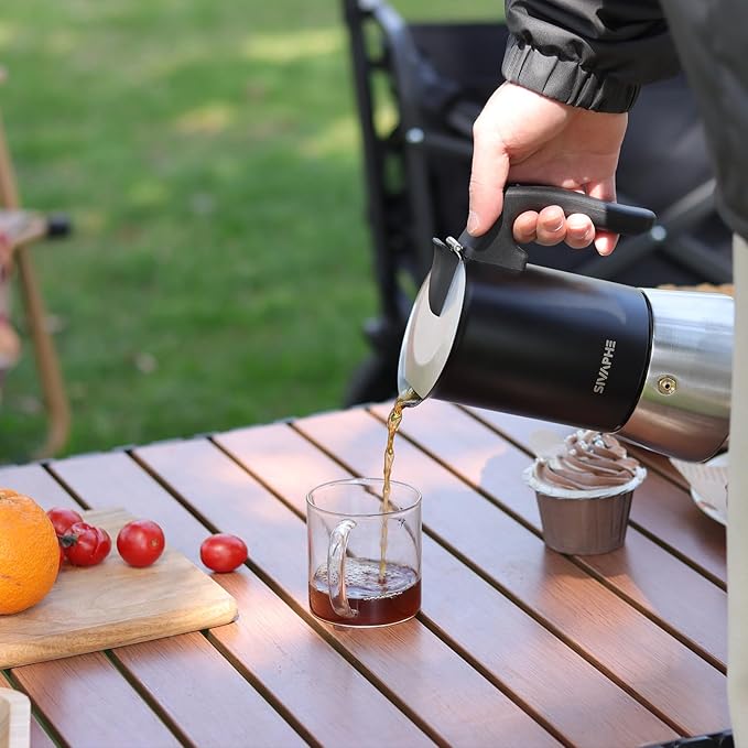 Sivaphe Stainless Steel Stovetop Espresso Brewer 6 Cup Induction Mocha Pot Cuban Coffee Maker Italian 10 fl.oz máquina de café expreso