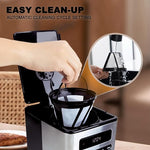 Load image into Gallery viewer, 12-Cup Programmable Coffee Maker, Regular &amp; Strong Brew Drip Coffee Machine, 1-4 Cup and Ice Coffee Setting, 24H Timer, Auto Shut-Off, Keep Warm, Pause &amp; Serve