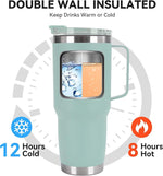 Load image into Gallery viewer, HASLE OUTFITTERS 30oz Tumbler Bulk with Handle, Insulated Travel Coffee Mug Set with Handle Leak-Proof Double Wall Stainless Steel Vacuum Tumblers Pack Metal Cup for Hot and Cold Drink