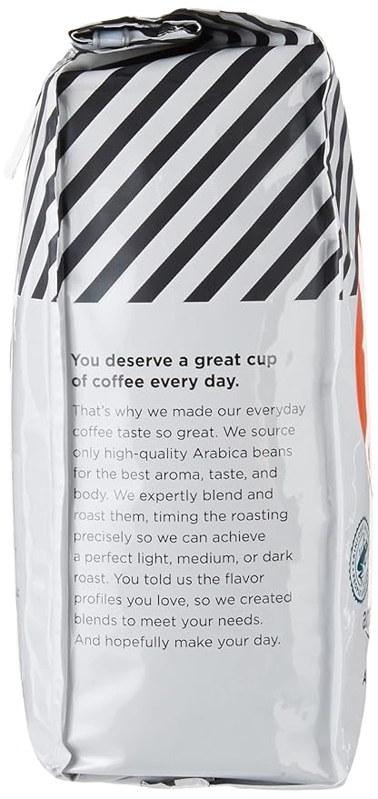 Amazon Fresh Colombia Whole Bean Coffee, Medium Roast, 12 Ounce (Pack of 3)