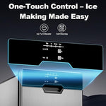 Load image into Gallery viewer, Nugget Ice Maker – 40 lbs/Day Countertop Ice Machine with 10Lbs Storage Bin, Chewable Ice Machine Maker Self-Cleaning, Stainless Steel, Dual Water Inlet Mode, Portable for Home Kitchen Bar Office