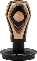 Load image into Gallery viewer, Normcore 53.3mm Coffee Tamper V4, Spring Loaded Tamper with Titanium PVD Coating Ripple Base, Espresso Tamper Fits 54mm Breville Sage Portafilters, Colorful Wood Handle