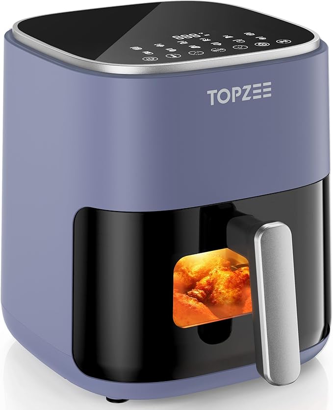 Air Fryer 12-in-1, Compact & Large 5.5-Qt Airfryer, 100-400℉ Precise Heat, 360°Hot Air Circulation, 95% Less Oil, Quick Easy Meals, Bake, Dry, Reheat, Frozen, Broil, Proof