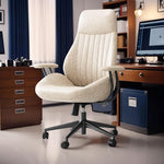 Load image into Gallery viewer, High Back Office Chair,Modern Swivel Office Chair,Brown Suede Fabric Gaming Chair,Height Adjustable Home Office Desk Chair with Lumbar Support