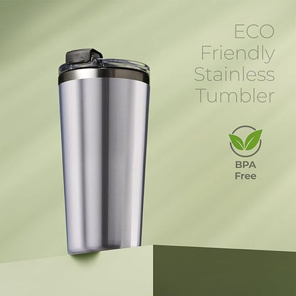 SIPX™ Triple-Insulated Tumblers - 16oz. Premium Modern Tumbler With Lid, insulated Cup Keeps Hot For 6 Hours, Stainless Steel Tumbler Made Of Sustainable Material, Coffee Travel Mug For Home & Office