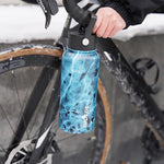 Load image into Gallery viewer, BJPKPK 2 Pack Insulated Water Bottles with Straw Lids, 27oz Stainless Steel Metal Water Bottle with 6 Lids, Leak Proof BPA Free Jugs, Cups, Flasks for Travel, Sports (Blossom+Ocean)