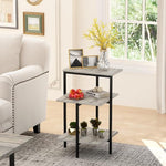 Load image into Gallery viewer, Lamerge Coffee Table Set of 3,Rectangle Coffee Table&amp;2 Accent Table,Faux Marble Tabletop,3 Piece Living Room Table Sets with Multi Tier Storage, for Small Space, Apartment, Gray