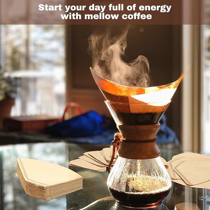 Teling 1200 Count Coffee Filter #2,cone Filters Bulk Disposable Natural Paper 2-4 Cup,natural Paper Unbleached Coffee Accessories for Pour over and Drip Maker