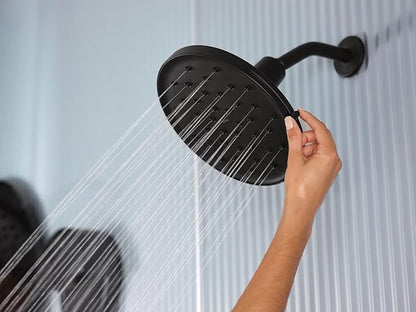 Moen Verso Matte Black Adjustable 9" Diameter Spray Head Rainshower, 220R3BL