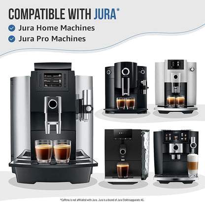 Jura Compatible Cleaning Tablets. 30 Tablets Cleaning. Coffee Cleaning Tablets - Cleans Internal Parts, Portafilter, Inaccessible Areas. Use On All Home & Pro Jura Coffee Machines.