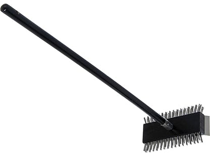 SPARTA 4029000 Stainless Steel Grill Brush, Grill Scraper With Metal Bristles, 30.5 Inches, Black, (Pack of 6)