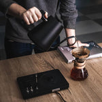 Load image into Gallery viewer, DJ Electric Gooseneck Kettle - Pour Over Coffee &amp; Tea - Turntable Design - Water Boiler - Quick Heating &amp; Temperature Control - Black