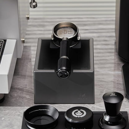 Espresso Knock Box, Coffee Ground Knock Box, Distribute and Tamp Espresso Product Tool, Non-slip Base for Espresso Barista
