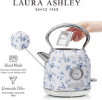Load image into Gallery viewer, Laura Ashley Stainless Steel Electric Kettle 1.7 Liter - 1500W Rapid Boil Electric Kettles for Boiling Water - Electric Tea Kettles Automatic Shut Off - Overheat &amp; Boil Dry Protection Cordless Kettle