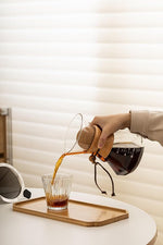 Load image into Gallery viewer, Pour Over Coffee Maker With Wood Sleeve，20oz/600mlPour Over Coffee Dripper,Pour Over Coffee Maker Set With Cork Stopper (20oz/600ml)