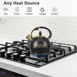 Load image into Gallery viewer, 3Quart Whistling Tea Kettle Classic Teapot Stainless Steel Teakettle with Cool Grip for Stovetop