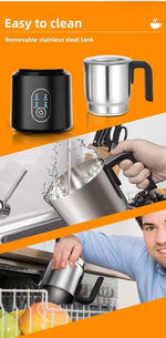 Load image into Gallery viewer, 4-in-1 Electric Frother and Steamer,23.67oz/700ml Automatic Hot and Cold Foam Maker and Milk Warmer,Large Capacity Coffee Frother For Latte,Cappuccino,Mocha, Hot Chocolate