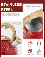Load image into Gallery viewer, Tea Kettle,2.5 Quart Stovetop Tea Kettles Loud Whistle,Food Grade Stainless Steel Water kettles for Stove Top with Anti-hot Ergonomic Handle,Suitable for All Heat Sources