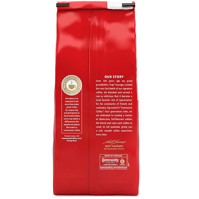 Community Coffee Coffee & Chicory Medium Dark Roast Ground Coffee, 20 Ounce Bag