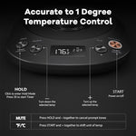 Load image into Gallery viewer, Mecity Electric Kettle Gooseneck Pour Over Kettle ±1℉ Temperature Control Quick Heating Water Boiler for Coffee &amp; Tea &amp; Formula Auto Shut Off Tea Kettle 1200 Watt, 0.8L, Matt Black, Barista Edition