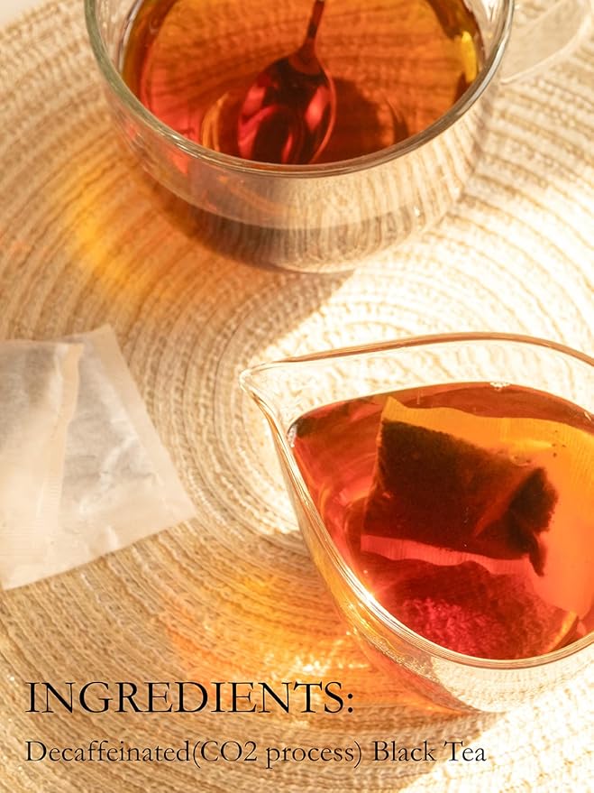 TeeLux Decaf Black Tea Bags, Smooth & Full-Bodied Taste, Premium Decaffeinated Black Tea, 100 Count Tea Bags