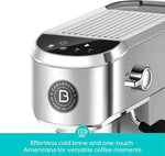 Load image into Gallery viewer, CASABREWS 5418 PLUS Espresso Machine 20 Bar, Compact Espresso Maker with Steam Milk Frother, Stainless Steel Coffee Machine with 34oz Detachable Water Tank for Cold Brew, Cappuccino, Silver