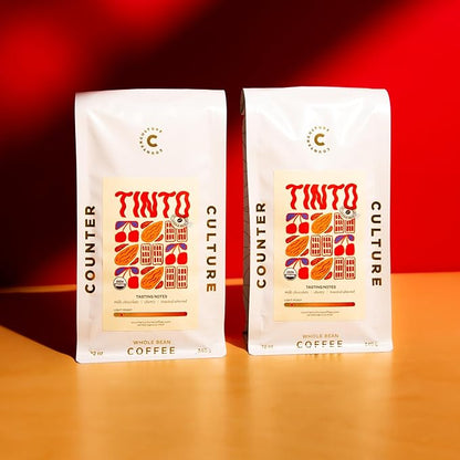 Counter Culture Coffee - Certified Organic Whole Bean Coffee (Kosher) (Tinto Double Pack)