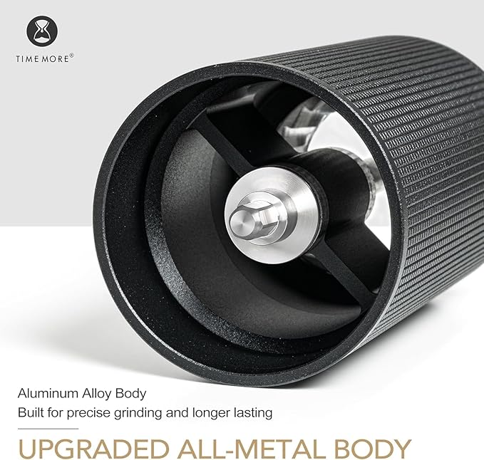 TIMEMORE Chestnut C2S Manual Coffee Grinder Capacity 25g with CNC Stainless Steel Conical Burr, Internal Adjustable Setting, Double Bearing Positioning, French Press Coffee for Hand Grinder