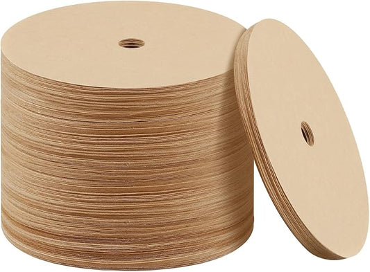 200 Count Percolator Coffee Filters, 3.75 Inch Natural Unbleached Disposable Coffee Filter Disc Coffee Filters for Camping Coffee Pot Home Office Use