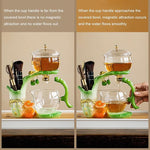 Load image into Gallery viewer, Magnetic Glass Tea Pot, Lazy Kungfu Tea Set, Sturdy High Borosilicate Glass TeaPot, Semi Automatic Drip TeaPot, Magnetic Rotation Heat Resistant Teapot, Suitable for home/office Reception