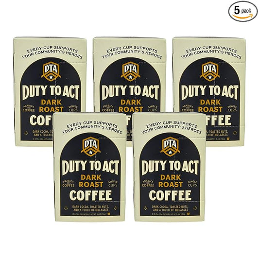 Duty to Act Dark Roast K-Cup, 12, 5.4 Ounce Pods (Pack of 5)