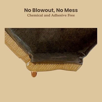 #4 Coffee Filters, 100 Count, Fits Ninja and Cuisinart 8-12 Cup Coffee Makers, Natural Unbleached Paper, No Blowout Design, Compatible with Pour Over Cones