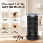 Load image into Gallery viewer, Milk Frother, Automatic Milk Steamer and Heater, 4-in-1 Multifunction Electric Hot and Cold Foam Maker and Milk Warmer for Latte, Cappuccinos, Macchiato,Black