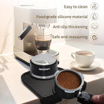 Load image into Gallery viewer, Knock Box Square High Sidewall Design Espresso Knock Box Tamping Mat Espresso Machine Accessories Set of 2 with Removable Knock Bar and Anti-Slip Base for Home Office Espresso Accessories