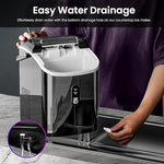Load image into Gallery viewer, Kismile Nugget Ice Makers Countertop, Portable Sonic Ice Machine with Chewable Ice, 35Lbs/24H, Pebble Ice Maker with Self-Cleaning/One-Click Operation, Crushed Ice Maker for Home(Black)