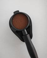 Load image into Gallery viewer, Normcore 53.3mm Espresso Coffee Tamper - Titanium Ripple Plating Base - Spring Loaded Tamper - 15lb / 25lb / 30lbs Replacement Springs - Anodized Aluminum Handle and Stand