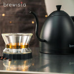 Load image into Gallery viewer, Brewista Artisan Electric Gooseneck Kettle, Water Boiler with LCD Panel, Precise Temperature Control, Fast Boiling and Keep Warm Settings for Pour-Over Coffee &amp; Tea, Café, 1 Liter (All Black)