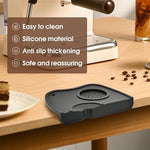 Load image into Gallery viewer, Silicone Gel Coffee Tamper Mat, Espresso Silicone Mat 6.9 in X 4.9 in, Silicone Tamping Pad for Barista Tool Home Kitchen Bar Coffee Shop