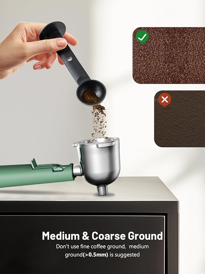 3.5Bar Espresso Machine with Milk Frother, 800W Compact Espresso and Cappuccino Machine with Preheating Function, 4 Cup Espresso Maker for Cappuccino or Latte, Gift for Coffee Lover