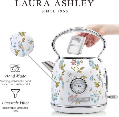 VQ - Laura Ashley 1.7L Dome Kettle - Elveden White