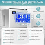 Load image into Gallery viewer, Commercial Ice Maker Machine 430Lbs/24H, Industrial Ice Machine 350 Lbs Storage Bin, 156PCS Clear Ice Cubes in 11 Mins, Freestanding Stainless Steel Ice Maker for Restaurants/Bar/Large Families