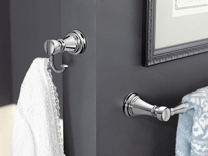 Moen YB8424CH Weymouth 24-Inch Single Towel Bar, Chrome