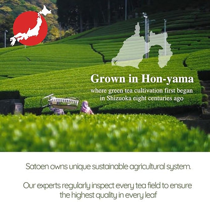 Satoen Authentic Japanese Ceremonial Grade Matcha Powder - BULK BAG - 100% Spring Premium First Harvest - Matcha Crafted for Café & Businesses (1000g/2.2lbs)