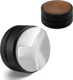 Load image into Gallery viewer, 51Espresso Distributor with Walnut Wood Top – 58mm Coffee Distribution Tool for Even Tamping – Adjustable Leveling Tool for Portafilters – Barista Espresso Accessories(51mm)